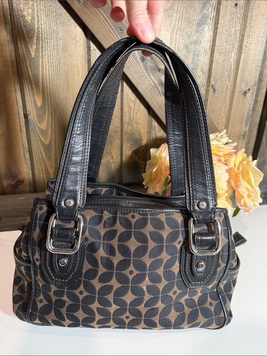 Fossil Handbags - Fossil Black and Brown Patterned Shoulder Bag